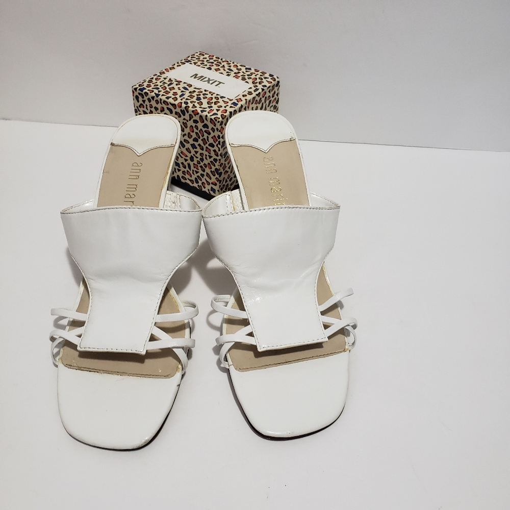 Ann Marino White Sandal Heels (8)